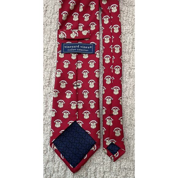 Vineyard Vines Salisbury University Red Gold Silk Tie Class of 2014 - Picture 3 of 3